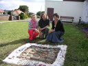 Prestonpans Primary School project with Muralist Andrew Crummy and Joanna Mawdsley, Cultrural Co-ordinatior, East Lothian